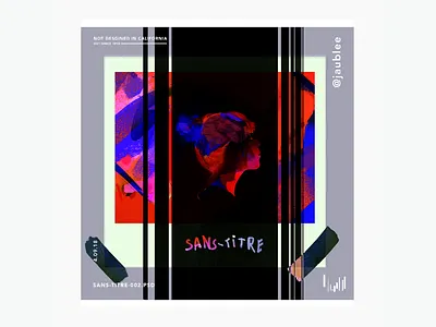 Sans Titre 2 album album cover colors concept design illustration poster typography