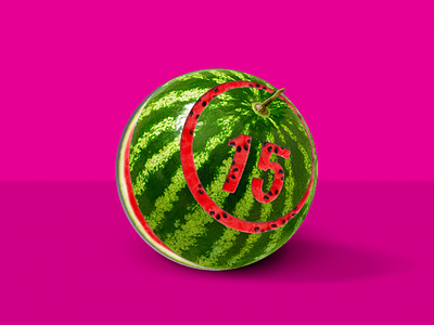 Watermelon Bingo bingo illustration photoediting photoshop watermelon