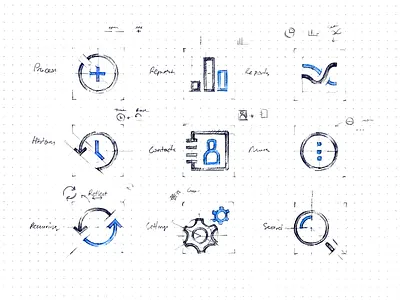 PayJunction - Nav Icons android app drawing icons ios mobile nav navigation sketch ui ux