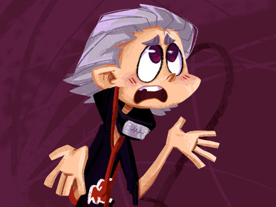 Hidan akatsuki anime character character design character emotion cute desing hidan illustration naruto