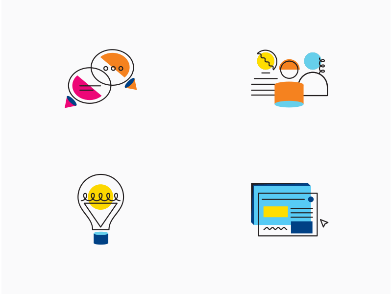 Brand icons icon illustration