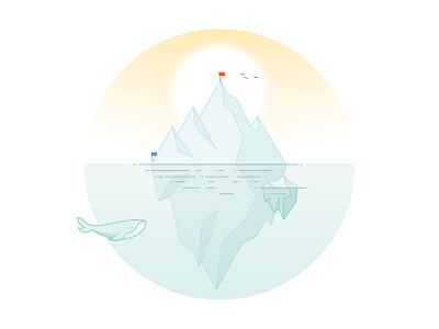 Iceberg iceberg illustration