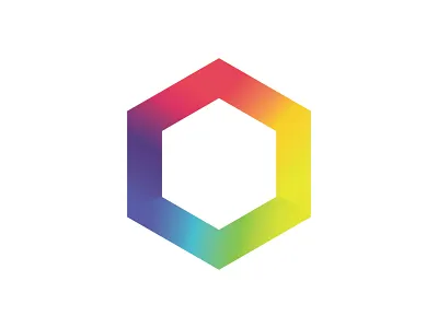RGB Hexagon color colorpalette design flat gradient gradientcolor hexagon hexagonal illustration logo rgb