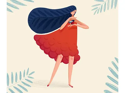 autumn girl charachter design characterdesign illustration