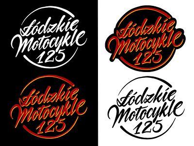 lodzkie motocykle 125 calligraphy freehand handwriting handwritten kaligrafia lettering liternictwo litery logo logotype powerscripts script typografia typography