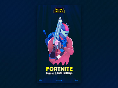 Daily UI #dailyui 014 Fortnite app design graphic design illustration ui ux