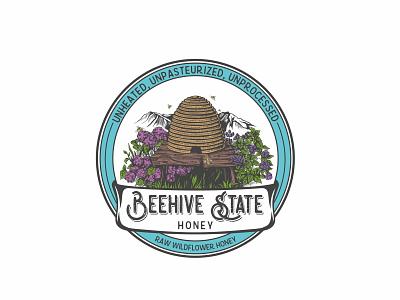 Beehive State Honey honey logo