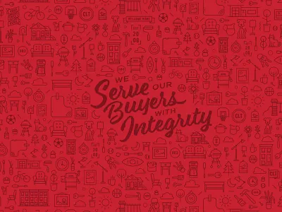 Custom Wall Pattern icon pattern script typography