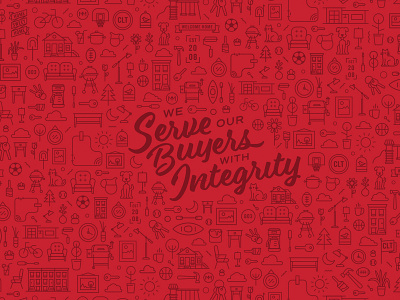 Custom Wall Pattern icon pattern script typography