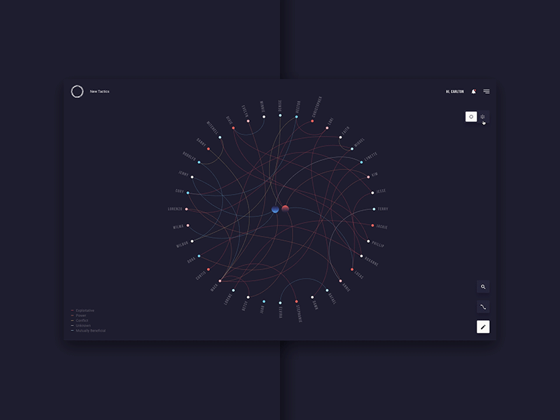 New Tactics - Sneak Peak 👀 angularjs animation chart data html5 infographics web app