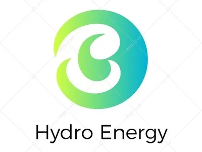 Hydro Energy Kn1il abstract drop energy gradient hydro logo round vector
