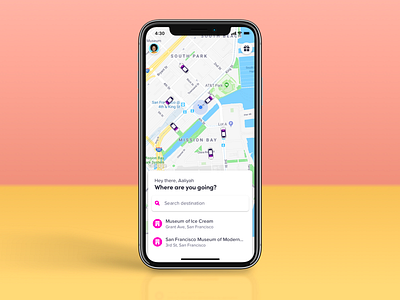 Lyft passenger app lyft product design rideshare ui ux