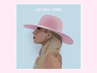 Lady Gaga cd illustration joanne lady gaga
