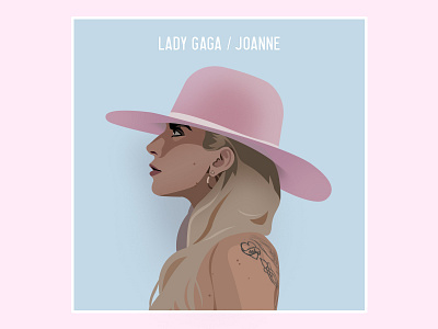 Lady Gaga cd illustration joanne lady gaga