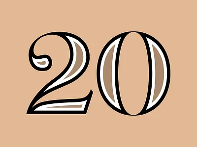 20 lettering number type typography