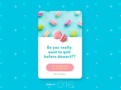 Daily UI #016 016 candy dailyui macarons popup