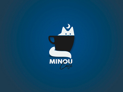 Minou Cafe art design diseño de logo flatdesign icono illustration ilustración ilustrador logo logodesign logotipo marca plano tipografía ui