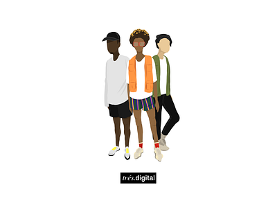 Day 6: Trés Digital 100day 100dayproject art band cartoon character design illustration yeezy