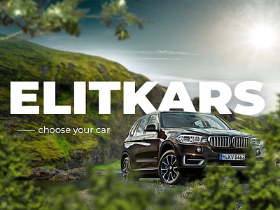 Elitcars banner black car creative dark design dribbble enjoy ui ux follow hello typography