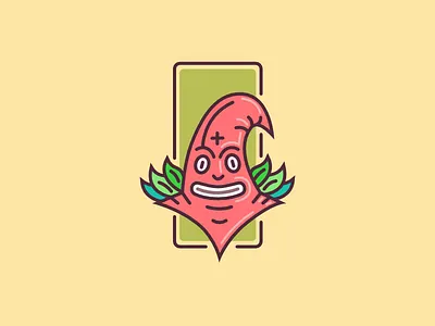 Merry punisher affinity designer color line outline red sketch vector