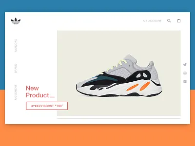 Yeezy700 ui 排版