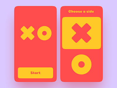 Tic Tac Toe app ai android app app design app for kids ios app mobile design pet project simple design tic tac toe ui unity ux