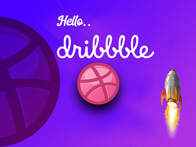 Hello, Dribble branding design dribble invite illustration logo typography vector