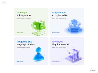 Shielder Features ai aipowered aisolutions design features webdesign webpage website