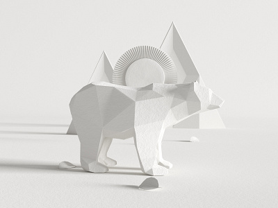 Bear 3d c4d cgi cinema4d design gray illustration octane render white