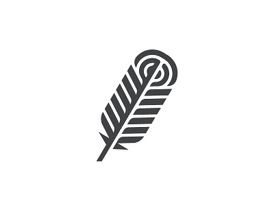 Feather 1 bird feather fly icon logo mark peacock symbol