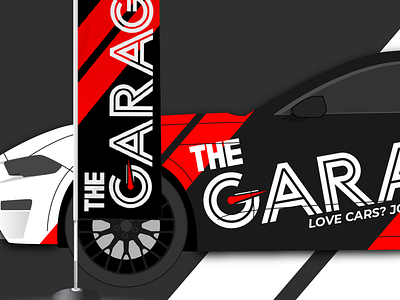 WIP Branding for TheGarage brand car cars signage vehicle wrap