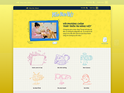 Mamnonviet Website brand hompage design illustration ui ux uxdesign website design