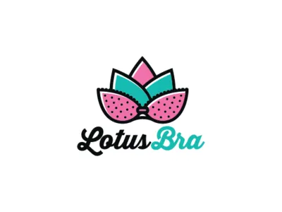 Lotus Bra clothing fashion fashion brand feminine feminine logo floral floral logo flower lily lotus plant