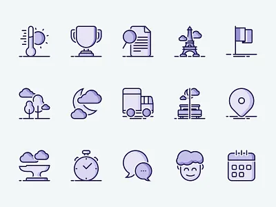 Ilobed - Icons set design icon icons icons design icons pack icons set illustration web webdesign