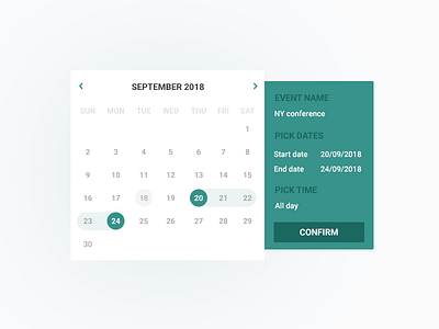 Daily ui #038 38 calendar challenge daily daily ui dailyui ui