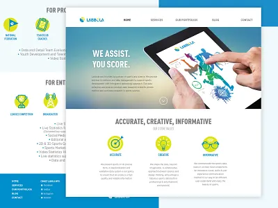 Labbola landing page brand design graphic indonesia logo ui ux website
