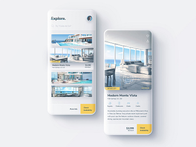 Property Rentals App Exploration app business corporate digital e commerce property realestate rentals ui ux