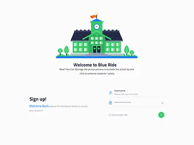 School System - Login Screen design login ui user experience userinterface ux web