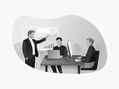 Offline Marketing Desk art character design download editorial flat graphic icon icons illustration interface minimal minimalism noise simple texture ui ux vector web