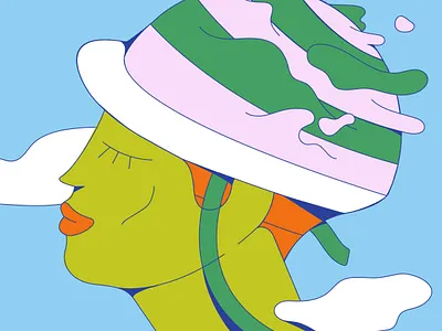 Biking bike biking girl illustration vector