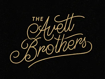 The Avett Brothers Lettering avett brothers band brand hand lettering lettering logo script