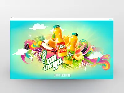 Frulite Web site Design 3e art art direction cgi coca cola design drink frulite george lyras illustration illustrator logo lyras microsite photoshop ui ux vector visual web