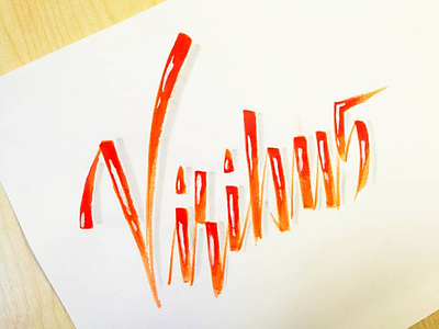 Viribus brush brushlettering calligraphy hand lettering lettering letters