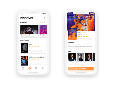 Movie App Exercise iphone x movie app ui ux