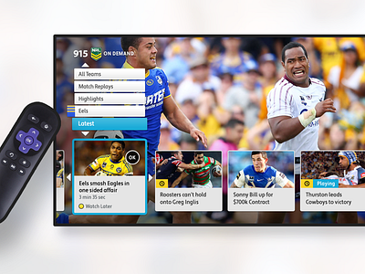 Telstra T-Box GUI application interface interface design nrl remote t box tbox telstra tv tv app tv design tv interface