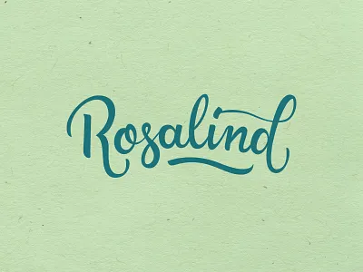 Rosalind Vector branding caligraphy hand lettering lettering name script type typography vector