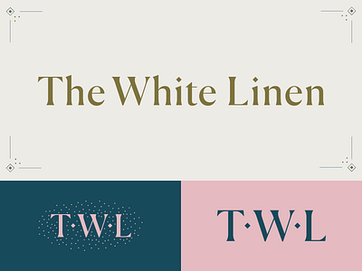 The White Linen Branding brand branding design icon kansas logo refresh restaurant serif t twl website wordmark