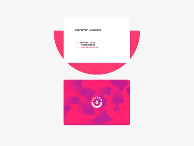 Inkton Bussines Card design branding bussiness card color contrast design ink logo red texture