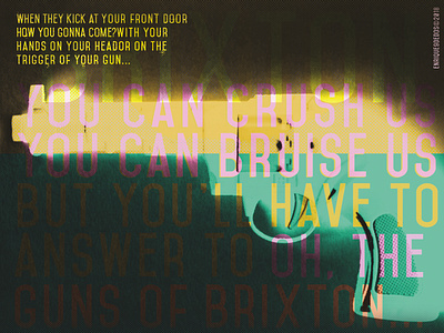 Armas Del Barrio design printed punk punkrock theclash