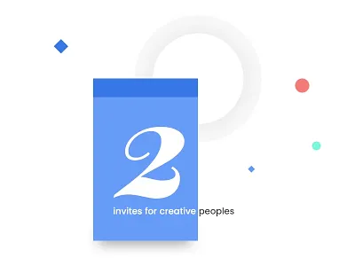 2 Dribbble invites branding card dailyui design dribbble minimal simple trending typography ui ux